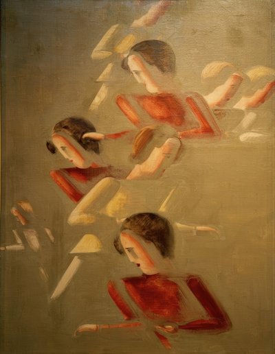 Red Against Each Other by Oskar Schlemmer